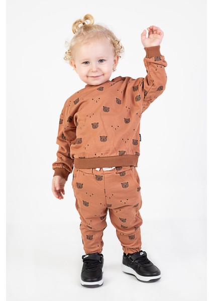 Erkek Bebek Çocuk İki İplik Kumaş Orta Kalınlık Örme Basic Alt Üst Eşofman Takımı fiyatları