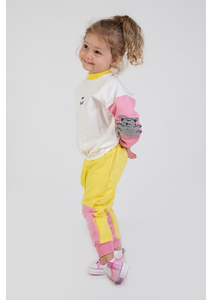 Kız Bebek&çocuk Iki Iplik Kumaş Orta Kalınlıkta Nakışlı Örme Basic Eşofman Takımı fiyatları