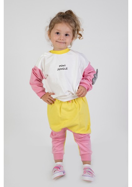 Kız Bebek&çocuk Iki Iplik Kumaş Orta Kalınlıkta Nakışlı Örme Basic Eşofman Takımı modelleri