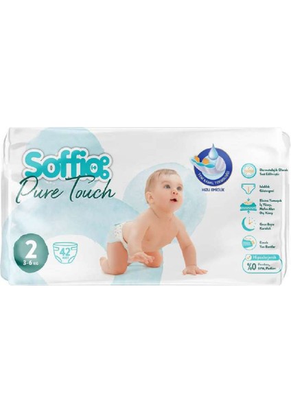 Pure Touch Bebek Bezi Islaklık Göstergeli No:2 42 Adet