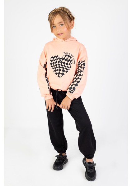 Kız Çocuk Iki Iplik Kumaş Orta Kalınlıktaa Baskılı Örme Basic Eşofman Takımı fiyatları