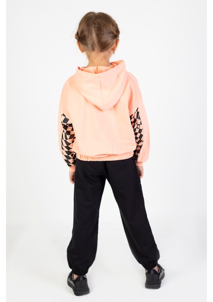 Kız Çocuk Iki Iplik Kumaş Orta Kalınlıktaa Baskılı Örme Basic Eşofman Takımı fırsatları