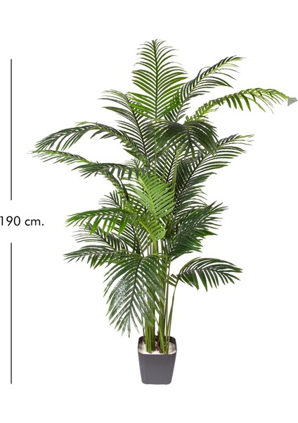 Yapay Ağaç Areka Palmiye Gerçek Dokulu 20 Yaprak Yeşil 190 Cm. fırsatları