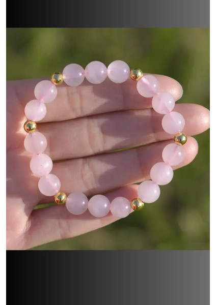 Şifa Doğal Taş Bileklik ( Pembe Kuvars ) 8 mm fiyatları