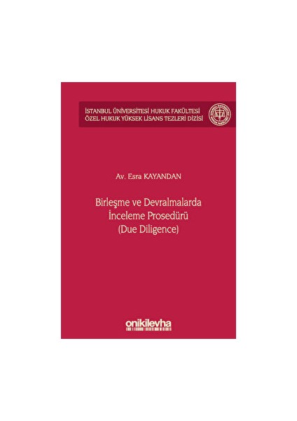 Birleşme ve Devralmalarda İnceleme Prosedürü - Esra Kayandan