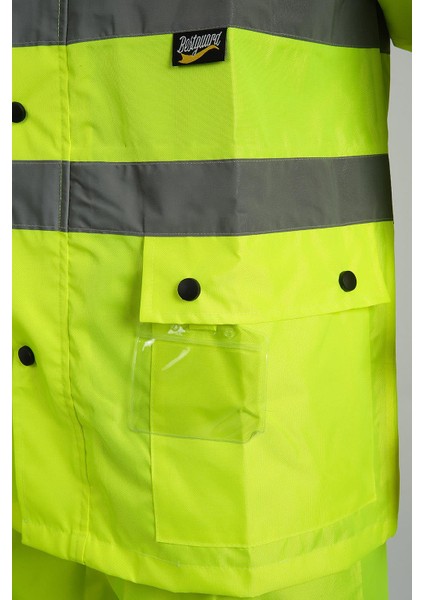 Bestguard Yağmurluk Oxford Reflektörlü Takım Sarı