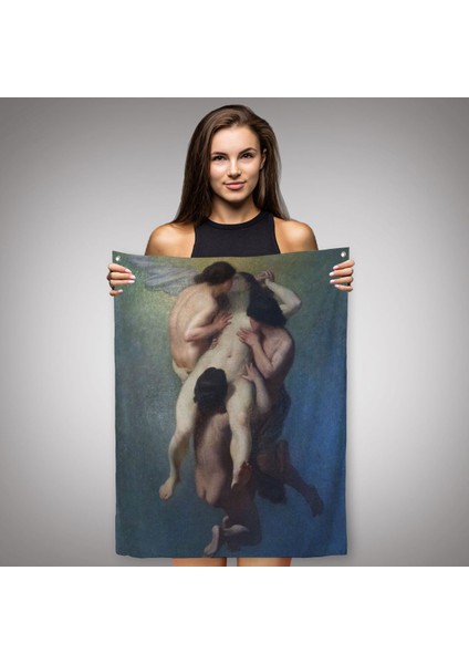 nicolas Francois Octave Tassaert, La Femme Damnée (1859) Klasik Duvar Örtüsü - HALISI-5302