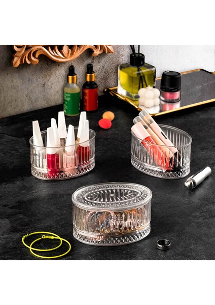 4'lü Kristal Oval Kapaklı Kahvaltılık Set Cam Değildir fiyatları