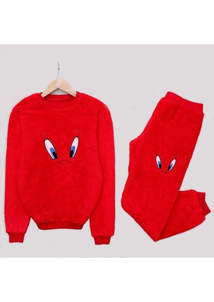Kadın Kışlık Peluş Pijama Takımı Tweety Takım Tampap 8170 fiyatları