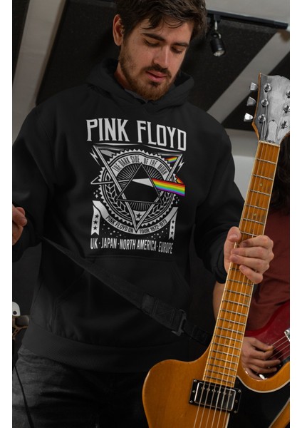 Pink Floyd Baskılı Kapüşonlu Sweatshirt, Unisex Oversize Rock Metal Baskılı Hoodie fiyatları