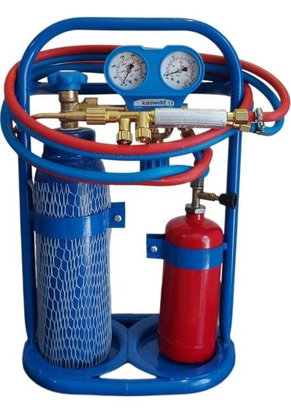 Oksijen Kaynak Seti 2 Litre Emniyet Valfli Lüx Model