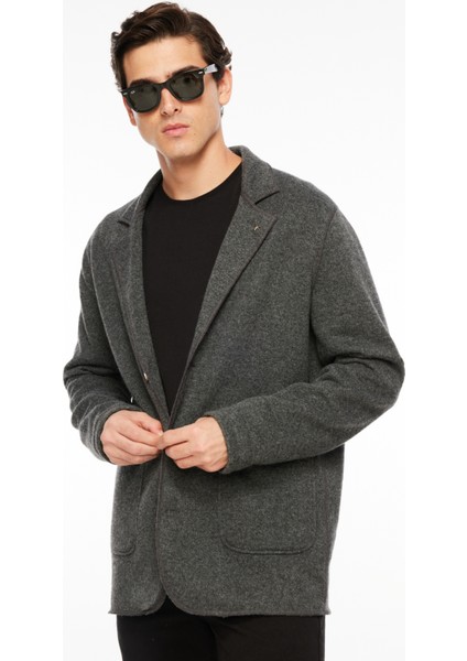 Regular Fit Antrasit Melanj Erkek Düz Ceket FC3WM-CKT310 modelleri