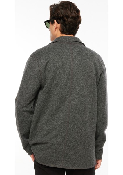 Regular Fit Antrasit Melanj Erkek Düz Ceket FC3WM-CKT310 indirimleri