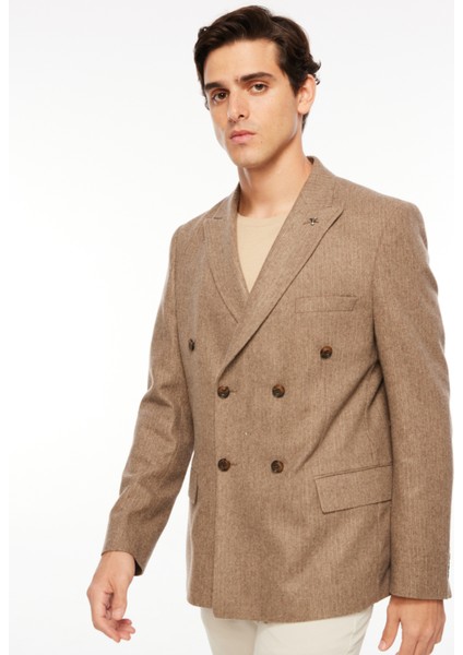 Basic Kahve Erkek Düz Ceket F3WMCKT182 fiyatları