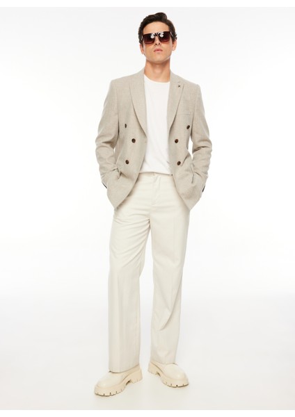 Slim Fit Bej Erkek Düz Ceket F3WM-CKT174 fiyatları
