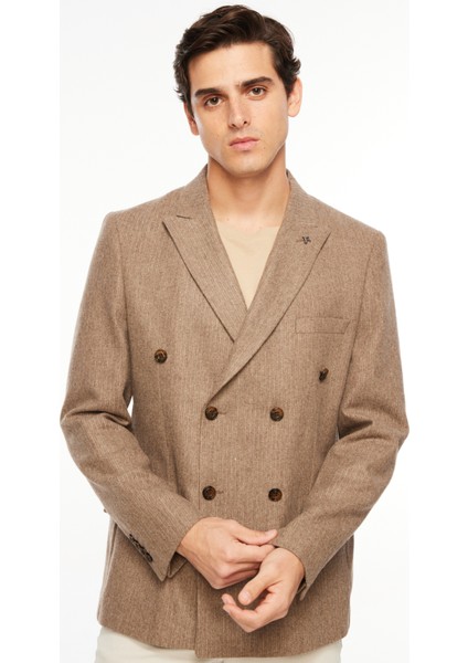 Basic Kahve Erkek Düz Ceket F3WMCKT182 indirimleri