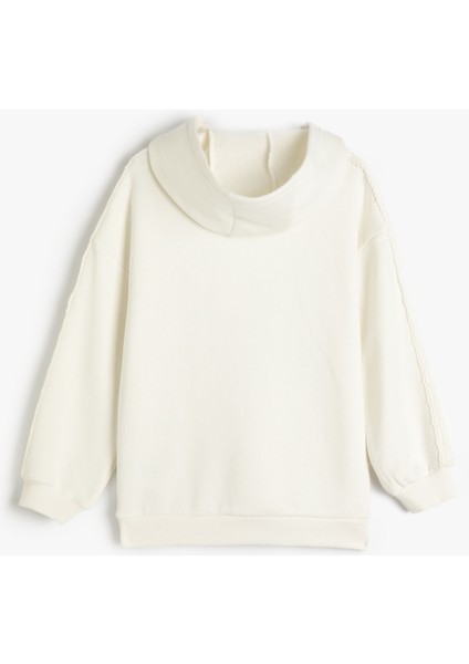 Basic Kapşonlu Sweatshirt Uzun Kollu Kanguru Cepli Şardonlu fiyatları