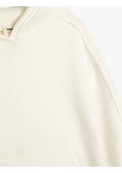 Basic Kapşonlu Sweatshirt Uzun Kollu Kanguru Cepli Şardonlu modelleri