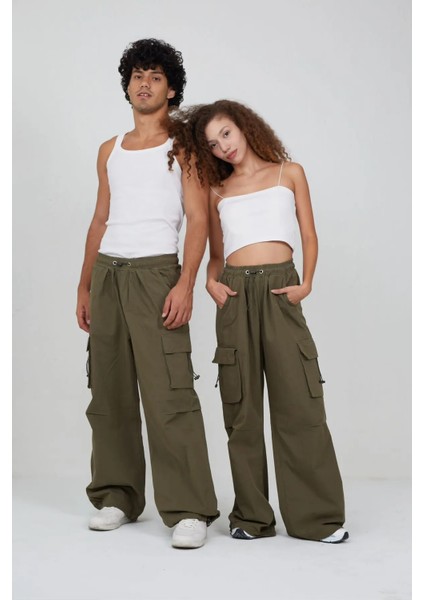 Y2K Harajuku Unisex Baggy Tactical Kargo Paraşüt Pantolon