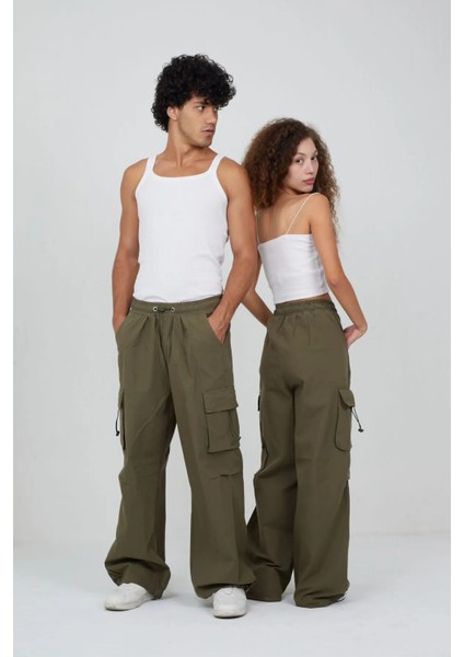 Y2K Harajuku Unisex Baggy Tactical Kargo Paraşüt Pantolon