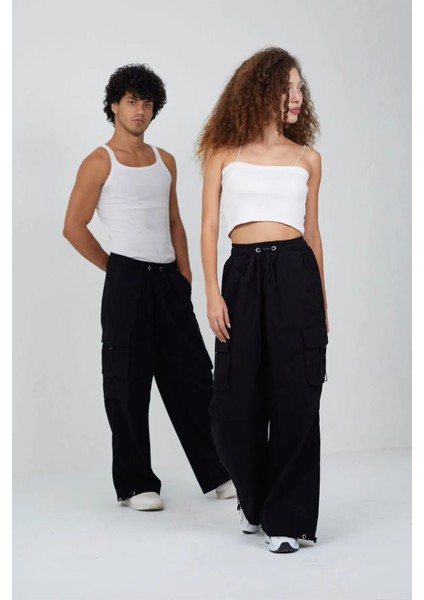 Y2K Harajuku Unisex Baggy Tactical Kargo Paraşüt Pantolon