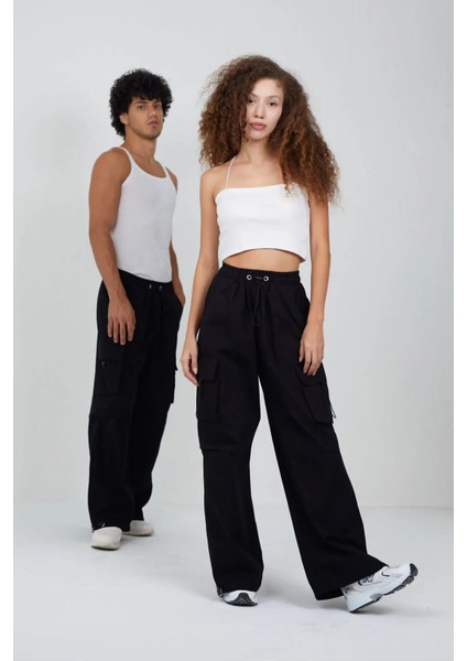 Y2K Harajuku Unisex Baggy Tactical Kargo Paraşüt Pantolon fiyatları