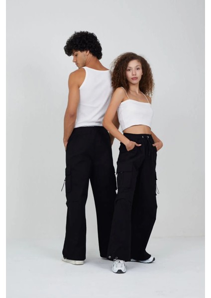 Y2K Harajuku Unisex Baggy Tactical Kargo Paraşüt Pantolon modelleri