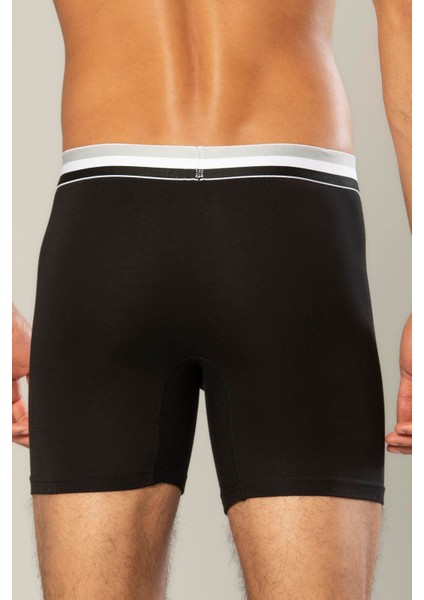 Erdem Siyah Pamuk Elastan Uzun Boxer 1415 modelleri