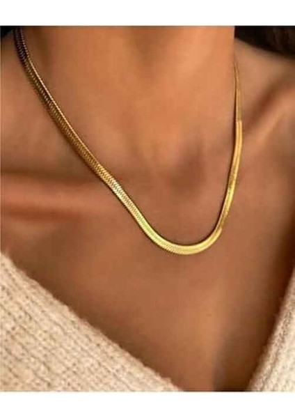 Kadın Yüksek Kalite Çelik Italyan Zincir Kolye