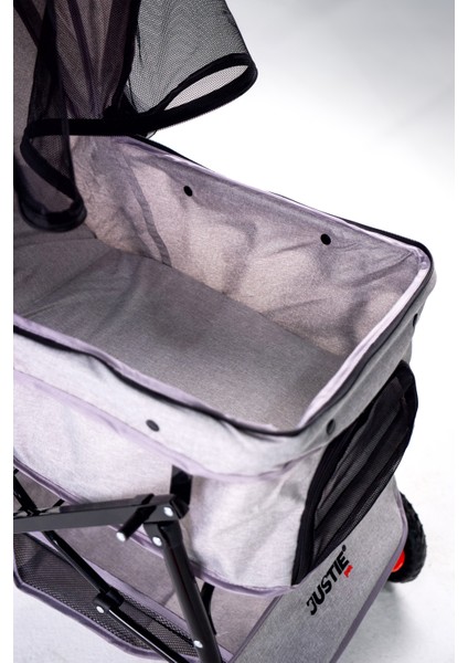 Collesium Kedi & Köpek Arabası Gri PT03-G 76X52X95 cm fırsatları
