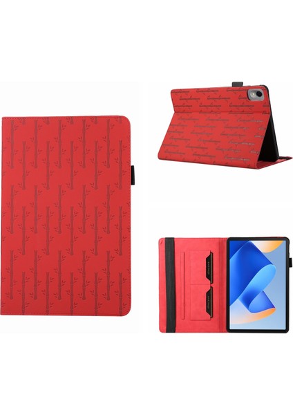 Lucky Bamboo Pattern Leather Tablet Case For Huawei Matepad 11 2023 (Yurt Dışından)
