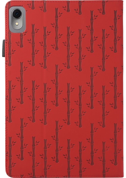 Lucky Bamboo Pattern Leather Tablet Case For Huawei Matepad 11 2023 (Yurt Dışından)