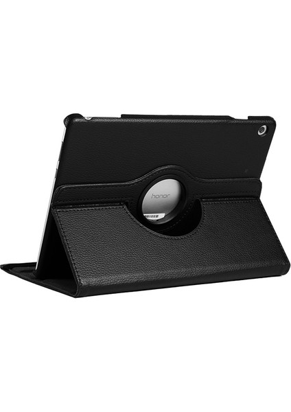 Litchi Doku Yatay Flip 360 Derece Rotasyon Deri Kılıf Için Huawei Mediapad T5 10.1, Tutucu ile (Yurt Dışından) modelleri