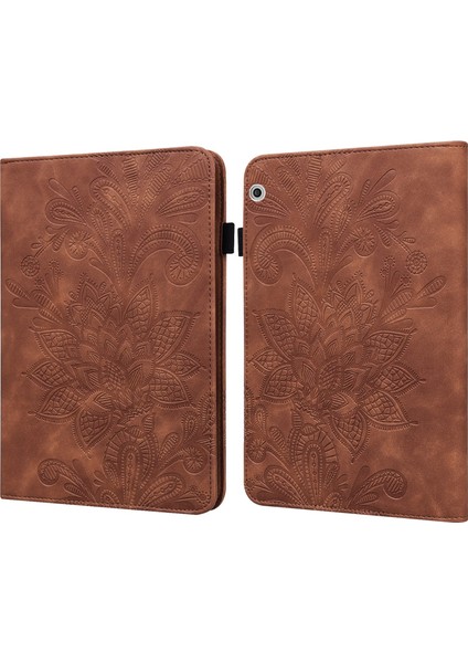 For Huawei Mediapad T3 10 Lace Flower Embossing Pattern Horizontal Flip Leather Case With Holder & Card Slots & Wallet & Photo Frame (Yurt Dışından)