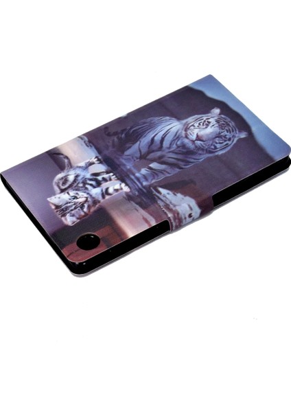 Huawei Matepad T 8 Gerilim Boyalı Desen Tablet Pc Koruyucu Deri Kılıf Braketi ve Kart Yuvaları ve Skid Anti-Skid Strip (Yurt Dışından) fırsatları
