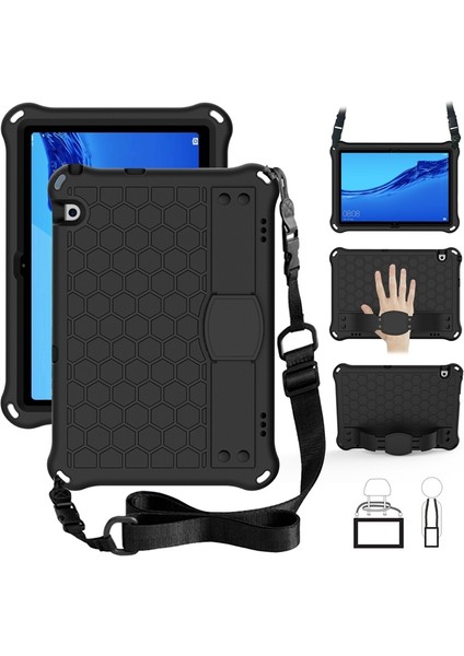 For Huawei Media M5 8.4/m6 8.4 Honeycomb Design Eva + Pc Material Four Corner Anti Falling Flat Protective Shl With Strap (Yurt Dışından)