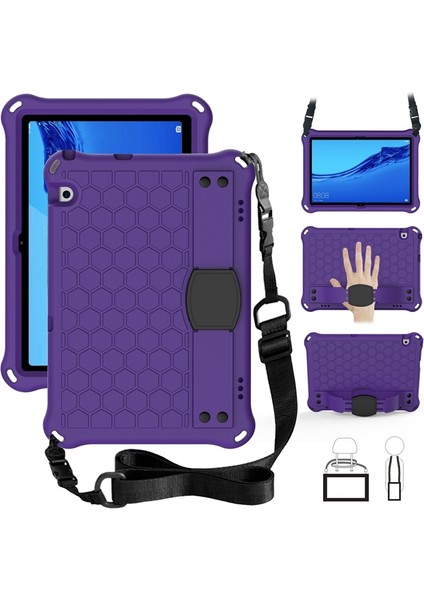 For Huawei Media M5 8.4/m6 8.4 Honeycomb Design Eva + Pc Material Four Corner Anti Falling Flat Protective Shl With Strap (Yurt Dışından)