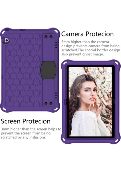 For Huawei Media M5 8.4/m6 8.4 Honeycomb Design Eva + Pc Material Four Corner Anti Falling Flat Protective Shl With Strap (Yurt Dışından)