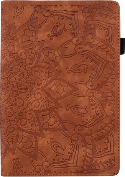 For Huawei Matepad 10.4 Calf Pattern Double Folding Design Embossed Leather Case With Holder & Card Slots & Pen Slot & Astic Band (Yurt Dışından)