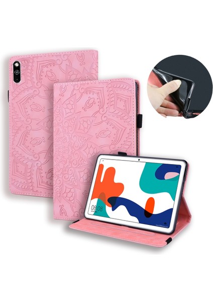 For Huawei Matepad 10.4 Calf Pattern Double Folding Design Embossed Leather Case With Holder & Card Slots & Pen Slot & Astic Band (Yurt Dışından) fiyatları
