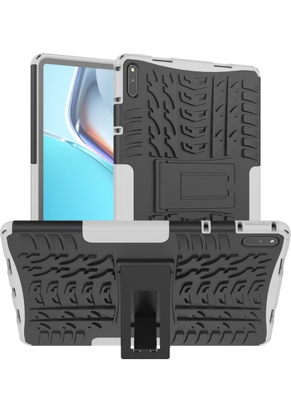 Huawei Matepad Için 11 Lastik Doku Darbeye Dayanıklı Tpu + Pc Koruyucu Kılıf Tutucu For Huawei Matepad 11 (Yurt Dışından)