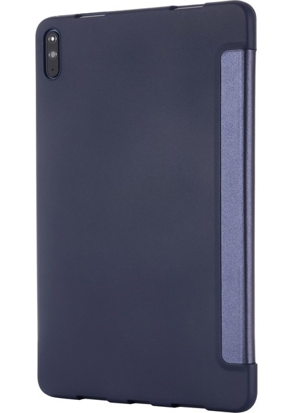 For Huawei Matepad 10.4 Gebeı Shockproof Horizontal Flip Leather Case With Three-Folding Holder(Blue) (Yurt Dışından)