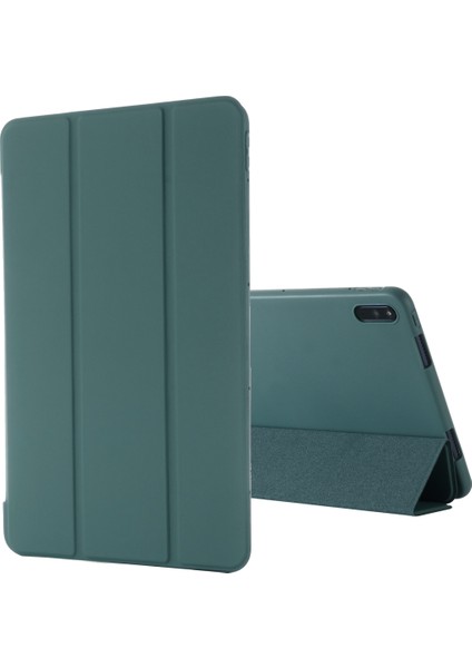 For Huawei Matepad 10.4 Gebeı Shockproof Horizontal Flip Leather Case With Three-Folding Holder(Blue) (Yurt Dışından)