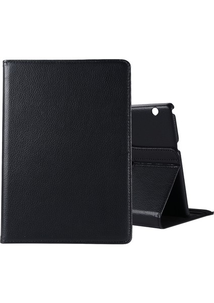 For Huawei Mediapad T3 10 Litchi Texture Horizontal Flip 360 Degrees Rotation Leather Case With Holder (Yurt Dışından)