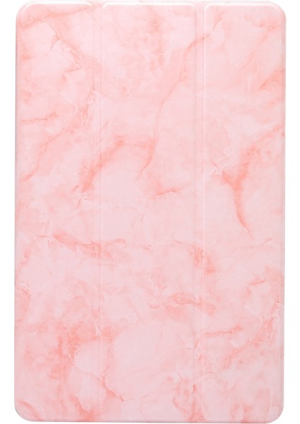Marble Texture Pattern Horizontal Flip Leather Case, With Three-Folding Holder & Sleep / Wake-Up Function For Huawei Matepad 10.4 Inch (2020) (Yurt Dışından)