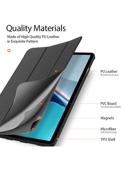 For Huawei Matepad 11 2021 Dux Ducıs Domo S Horizontal Flip Magnetic Pu Leather Case With Three-Folding Holder (Yurt Dışından) modelleri