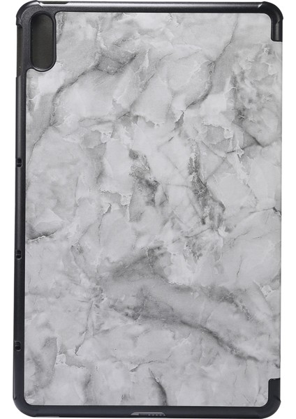 Marble Texture Pattern Horizontal Flip Leather Case, With Three-Folding Holder & Sleep / Wake-Up Function For Huawei Matepad 10.4 Inch (2020) (Yurt Dışından)