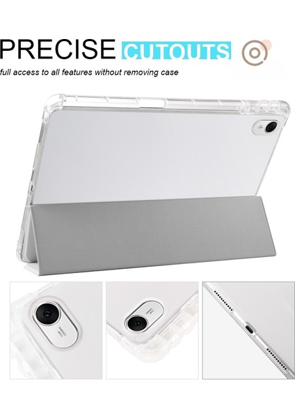 For Huawei Matepad 11.5 2023 3-Folding Transparent Tpu Smart Leather Tablet Case (Yurt Dışından)