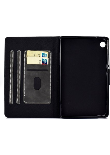 Huawei Matepad T8 Dana Doku Yatay Flip Deri Kılıf Tutucu ve Kart Yuvaları ve Uyku / Uyandırma Fonksiyonu (Yurt Dışından)