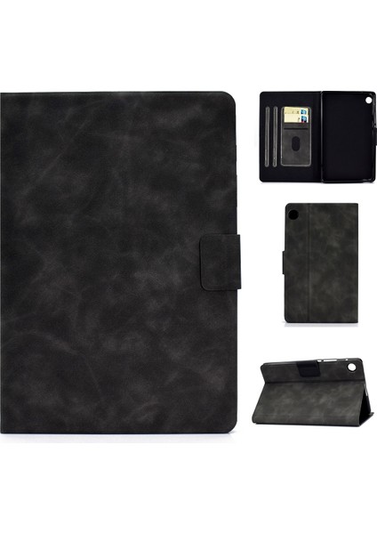 Huawei Matepad T8 Dana Doku Yatay Flip Deri Kılıf Tutucu ve Kart Yuvaları ve Uyku / Uyandırma Fonksiyonu (Yurt Dışından)